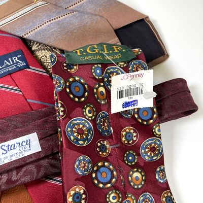 LOT 79: Vintage Men's Dress Tie Collection - Designer Styles and More
