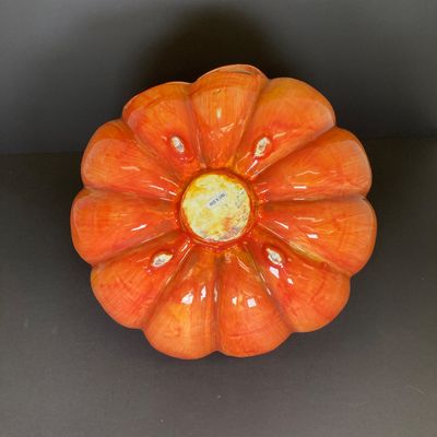 LOT 29: Vintage Holiday Decor - Napcoware Japan Figurines, Lefton Choir Boy Figurines, Ceramic Pumpkin and Pair of Lighted Pumpkins