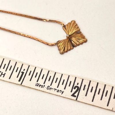LOT 3: 14KT Gold Filled Necklace - 16" with Matching Pierced Earrings Set
