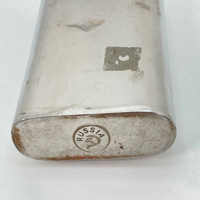 LOT 87: Vintage Bar Collection - Small Whiskey Sour Tray, Flask and Bottle Stoppers