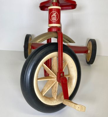 LOT 83: Vintage Toys - Metal Pepsi Delivery Truck with Radio Flyer Tricycle