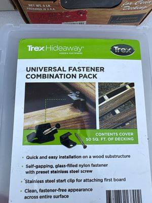 Sale Photo Thumbnail #252: See pics. Trex fasteners appear to be full box