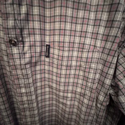 Vintage Abercrombie & Fitch Plaid Button-Down Shirt Size XL Made in Mauritius