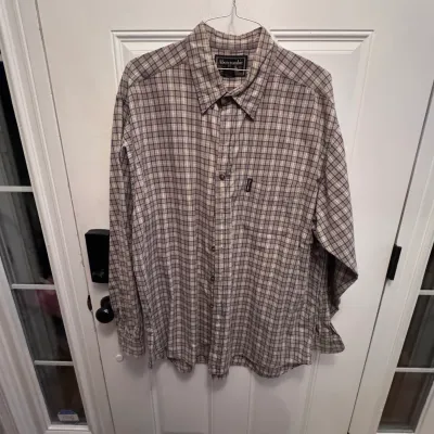 Vintage Abercrombie & Fitch Plaid Button-Down Shirt Size XL Made in Mauritius