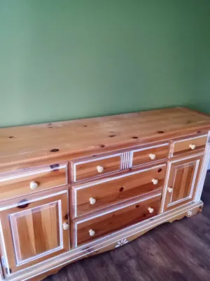 Sale Photo Thumbnail #48: White Washed Pine Dresser by Arbek 