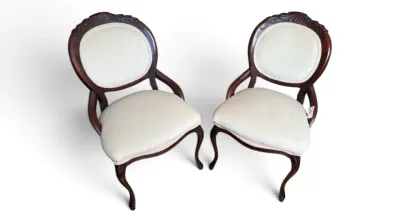 Sale Photo Thumbnail #39: Victorian parlor chairs