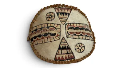 Sale Photo Thumbnail #3: African tribal animal hide shield