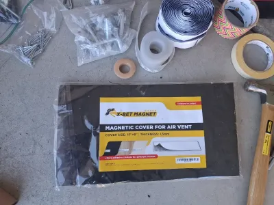 Sale Photo Thumbnail #139: X-BET MAGNET AIR VENT COVER, DUCK TAPE, SCREWS, CABLES, CLEANING CLOTHS, HEADLIGHT RESTORER AND MORE