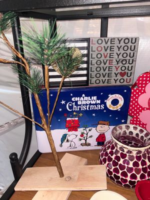 Sale Photo Thumbnail #759: The Charlie Brown Christmas tree is missing the nut that holds it together but that should be an easy fix