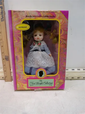 Vintage New Bright Collection Bookcase Collectable Doll representing Germany, mint in original box. Features traditional folk attire with...