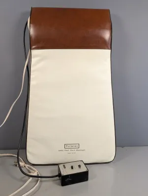 Sale Photo Thumbnail #421: Vintage Pollenex Deep Heat Back Massager pad with attached corded controller.