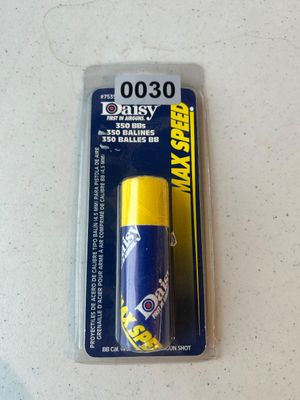 Sale Photo Thumbnail #30: Unopened original blister pack of Daisy Max Speed 4.5mm steel BB airgun shot, containing 350 BBs (Model #7535).