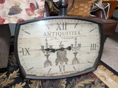 Sale Photo Thumbnail #13: vintage-style wall clock, 