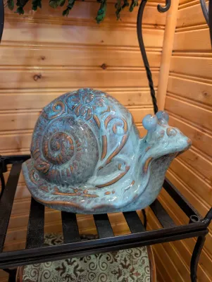 Sale Photo Thumbnail #69: ceramic snail figurine