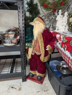 Sale Photo Thumbnail #56: Standing Father Christmas figure