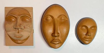 Carved faces