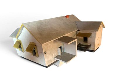 This is an actual vintage bird house