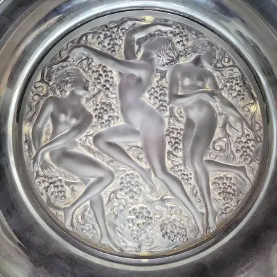 LALIQUE "CÔTE D'OR" CRYSTAL CHARGER PLATE
