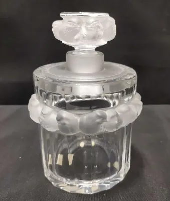 VINTAGE LALIQUE "ROBINSON" SIGNED PERFUME BOTTLE