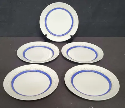 FIVE GORGEOUS "LUPINS" SALAD PLATES