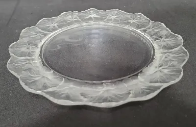 LALIQUE HONFLEUR CRYSTAL PLATE