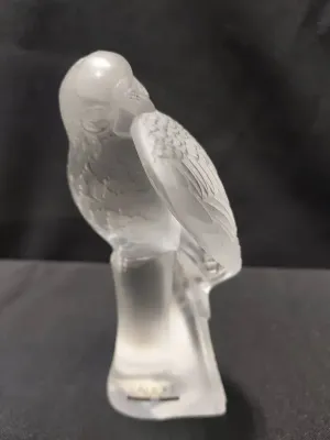 LALIQUE PARAKEET FIGURINE