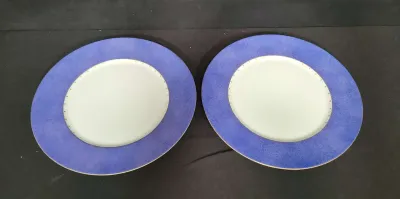 TWO GORGEOUS "LUPINS" SERVING PLATES BY LALIQUE #2