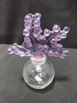 LALIQUE "CLAIREFONTAINE" CRYSTAL PERFUME BOTTLE