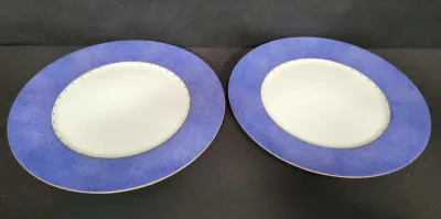 TWO GORGEOUS "LUPINS" SERVING PLATES BY LALIQUE 