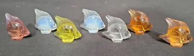 COLORFUL LALIQUE FISH CRYSTAL 