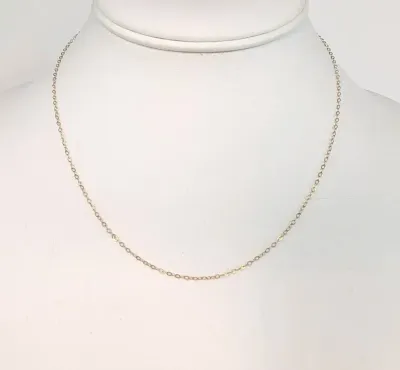14K Gold 16 Inch Cable Chain Necklace