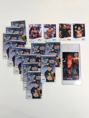Topps Wrestling Trading Cards (Some Sealed Packs)