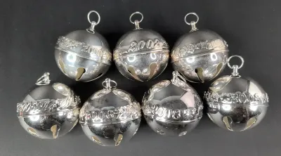 Wallace Silver Plated Annual Christmas Bells 2000s