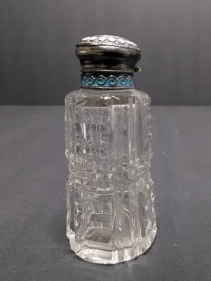 Norway Silver Enamel Perfume Bottle - David Andersen