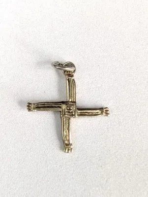 Celtic St Brigid Sterling Cross Pendant 