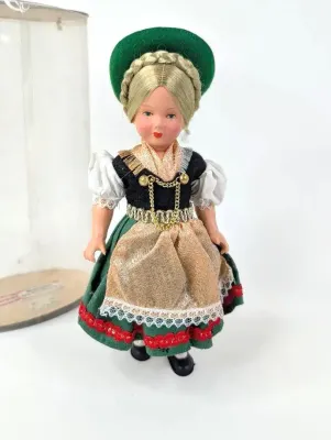 Vintage Schmider Trachten Bavarian Folk Girl Doll