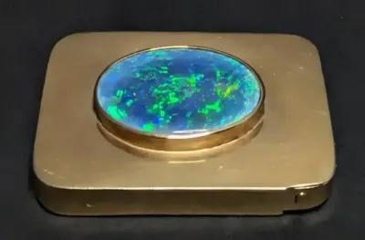 14K Gold Match or Stamp Box 