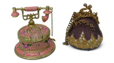 Sale Photo Thumbnail #18: Jeweled trinket boxes