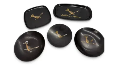 Sale Photo Thumbnail #11: Couroc roadrunner trays plates