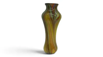 Sale Photo Thumbnail #4: Artglass vase
