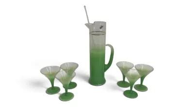 Sale Photo Thumbnail #6: Blendo glass pitcher glasses