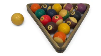 Sale Photo Thumbnail #40: Vintage billiard ball set