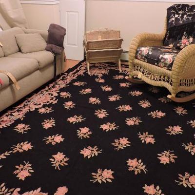 Antique Room size Needlepoint Rug