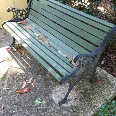 2 park style benches