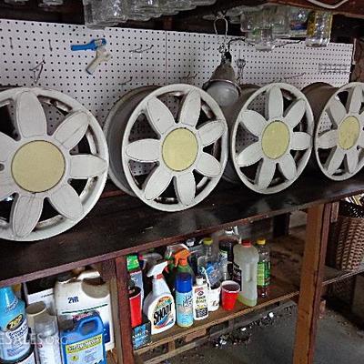set of four Volokwagen bug rims-newer version