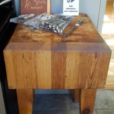 Butcher block table