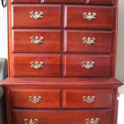 Solid wood chest