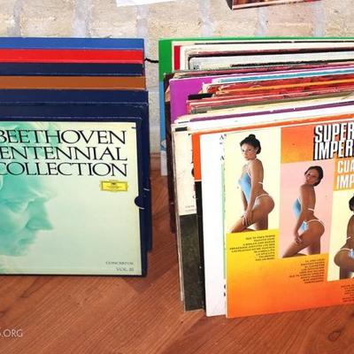 Box lot of records

