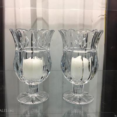 Crystal candle holders