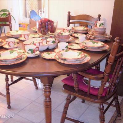 TELL CITY TABLE AND CHAIRS